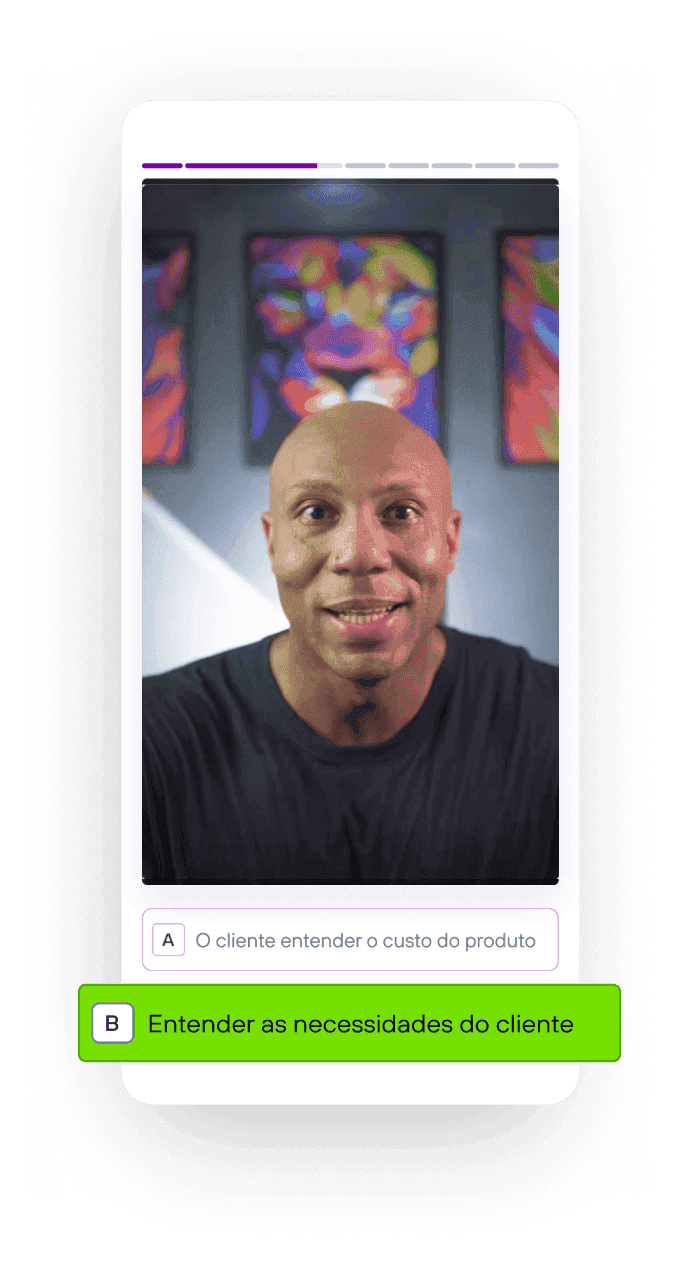 imagem de exemplo de uma aula do app Vivae